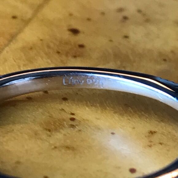 Natural Hessonite Garnet Sterling Silver Ring Size 9 - Picture 5 of 8